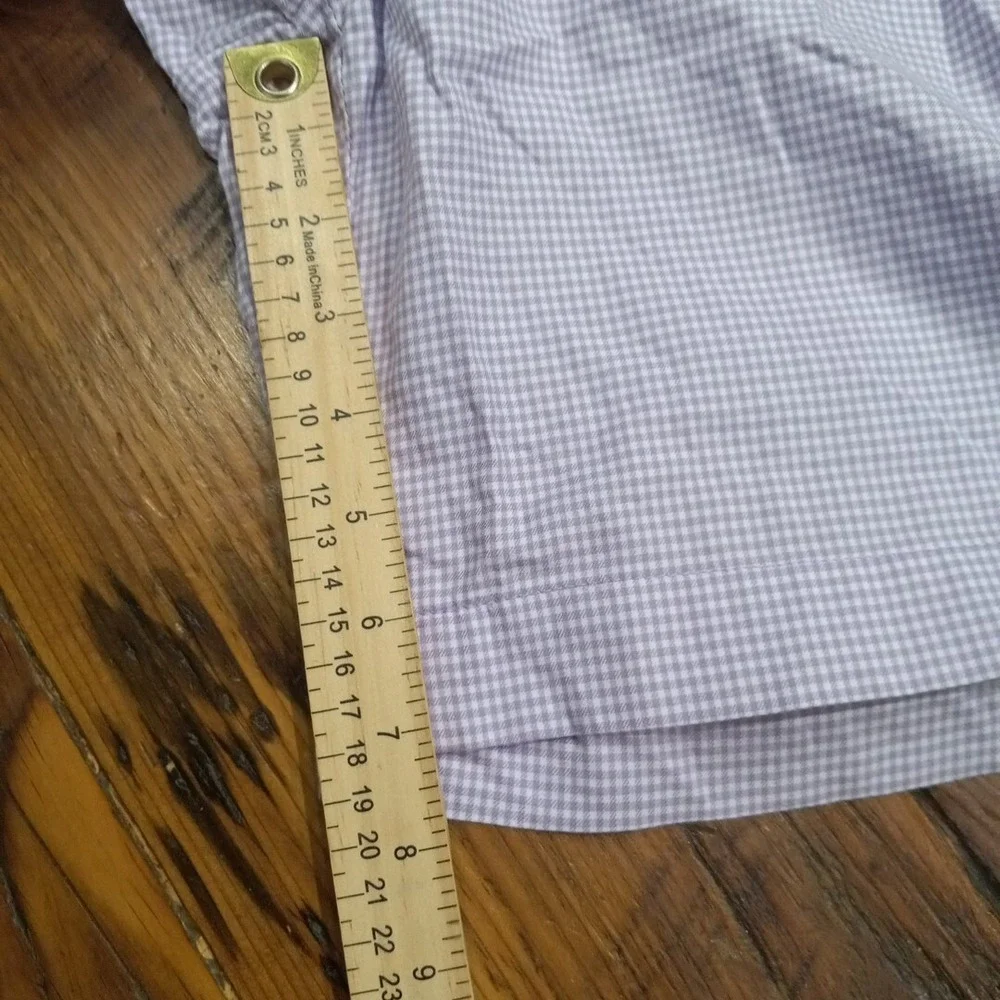 Polo Ralph Lauren Men's Slim GI Fit Shorts Sz 33 Purple White Check Chino Prep